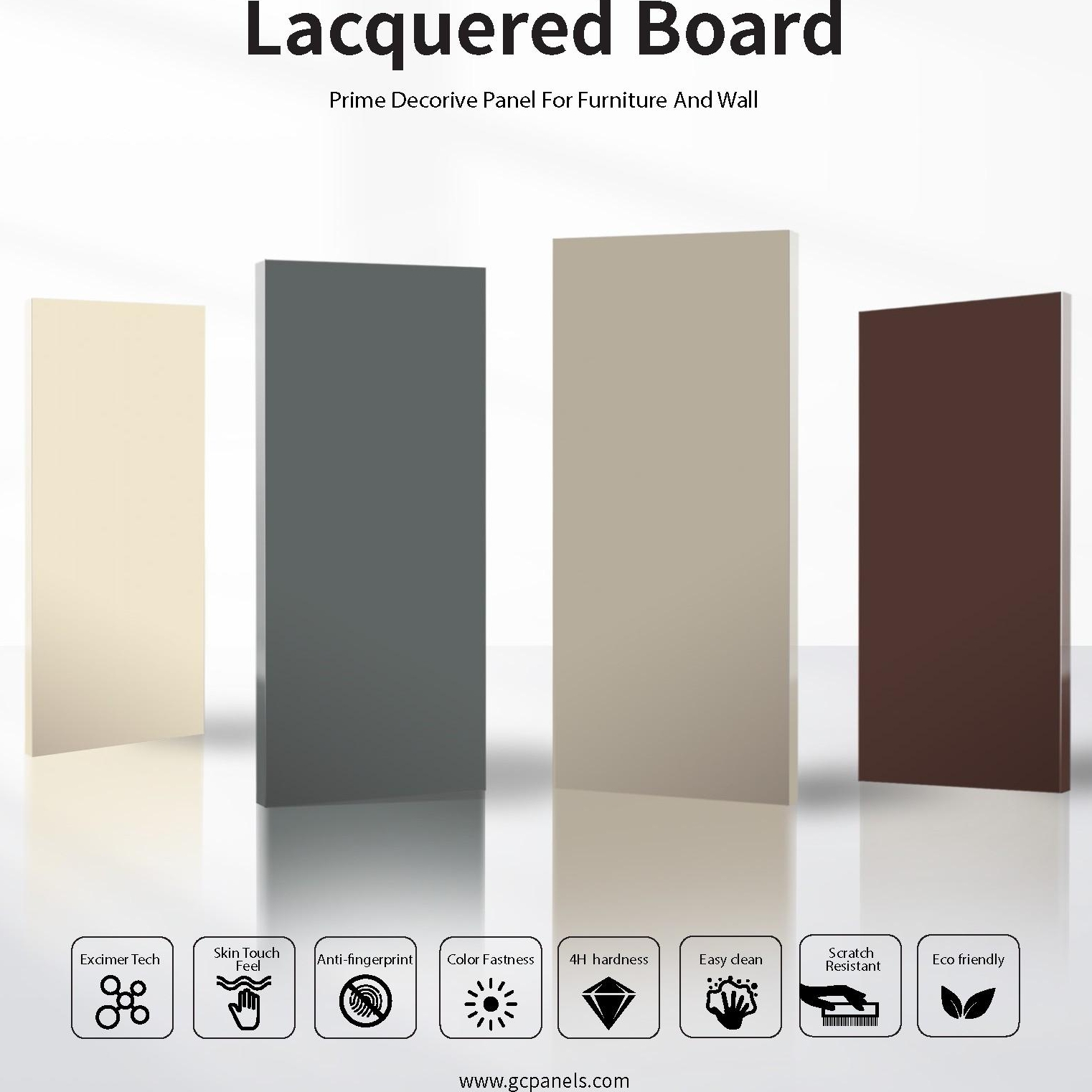 Lacquered board new