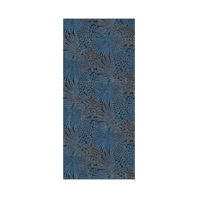 AM007 Blue Leaf Embroidery