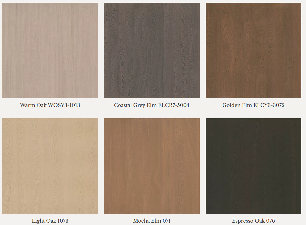 Types of wood veneer panels